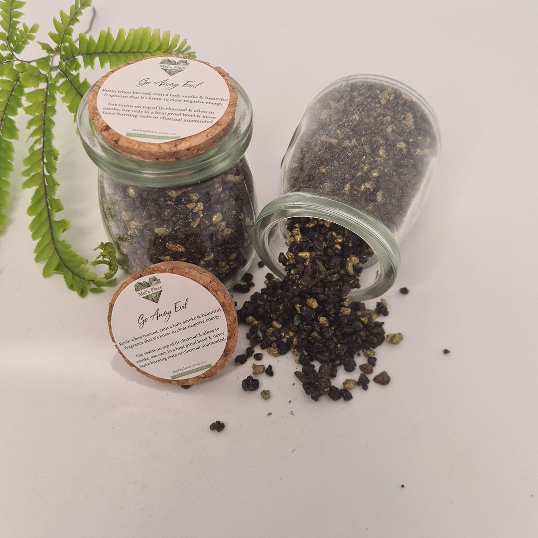 Go Away Evil Resin Incense Blend
