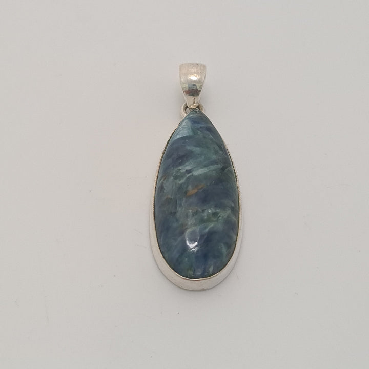 Blue Green Kyanite - Pendant set in 925 Sterling Silver