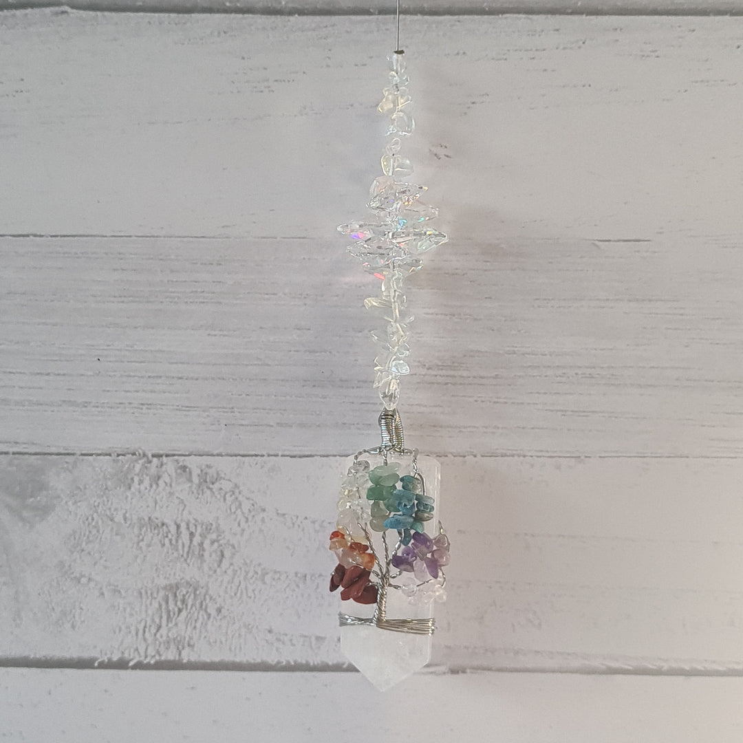 Sun Catchers - Quartz Tree of Life Point