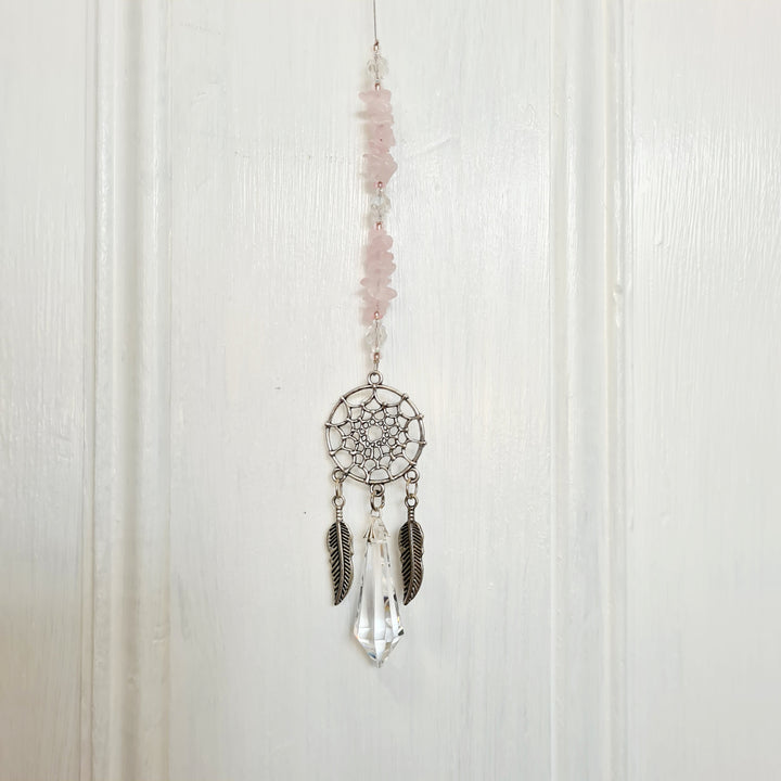 Sun Catchers - Rose Quartz Dream Catcher
