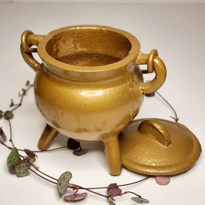 Cast Iron Cauldron - Gold