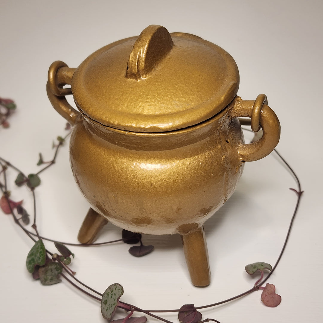 Cast Iron Cauldron - Gold
