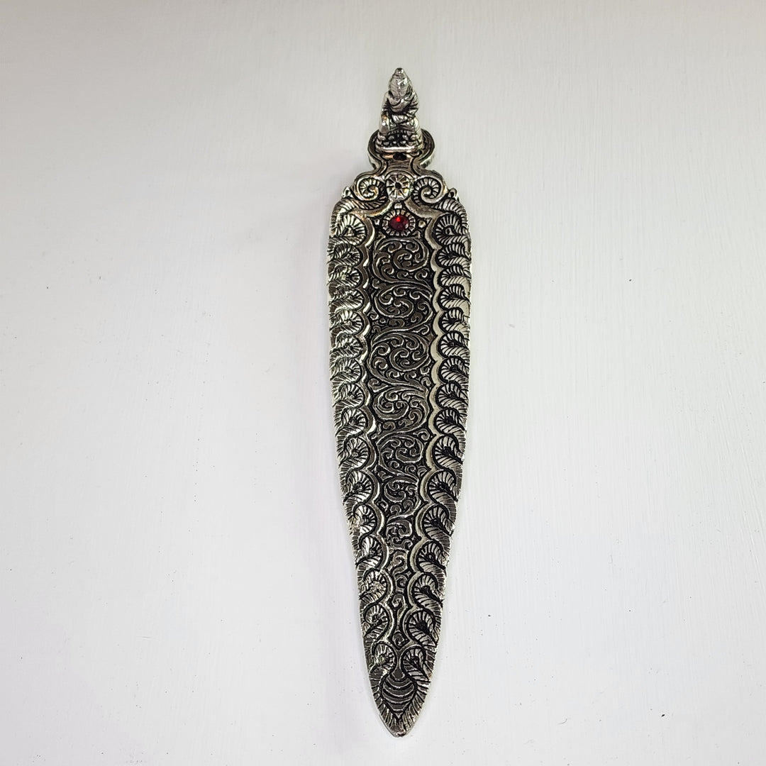 Incense Burner - Aluminium Leaf with Buddha