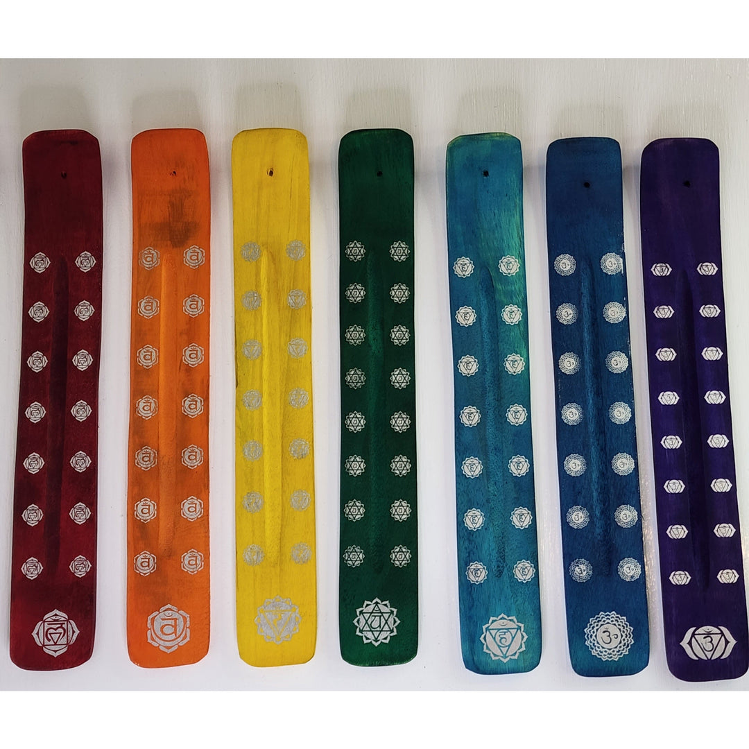 Incense Burner - Flat Ash Tray  7 Chakra