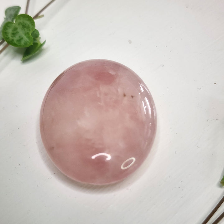 Rose Quartz - Palm Stone