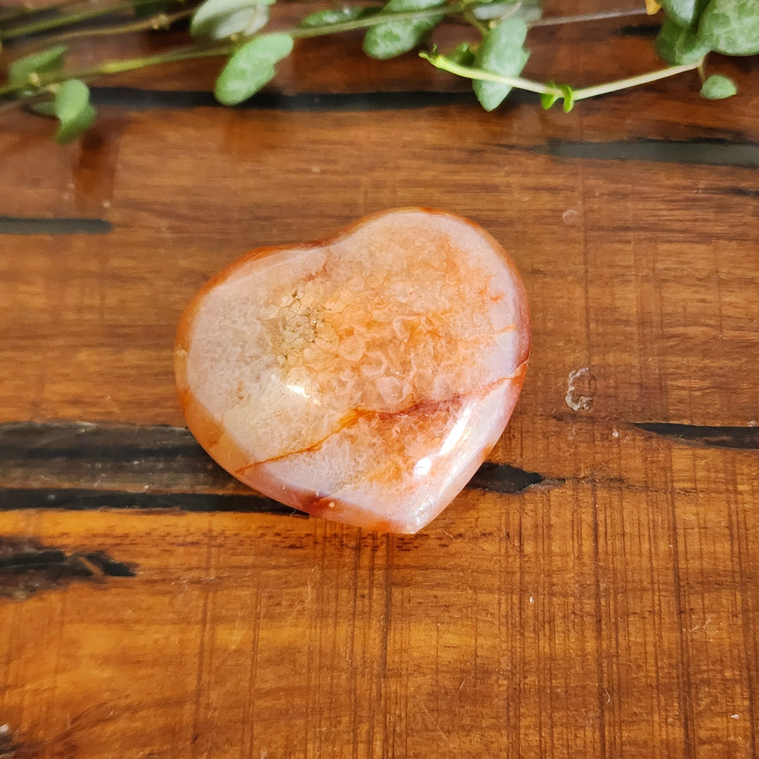 Red Agate - Heart