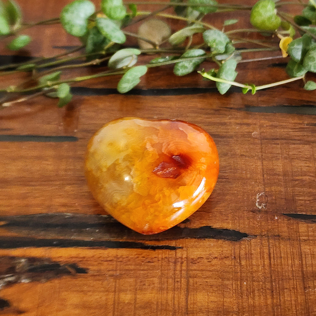Red Agate - Heart