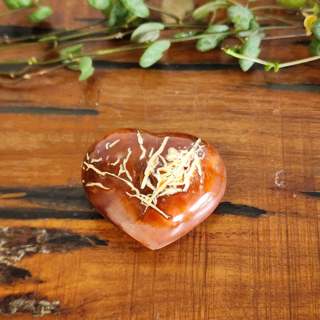 Red Agate - Heart