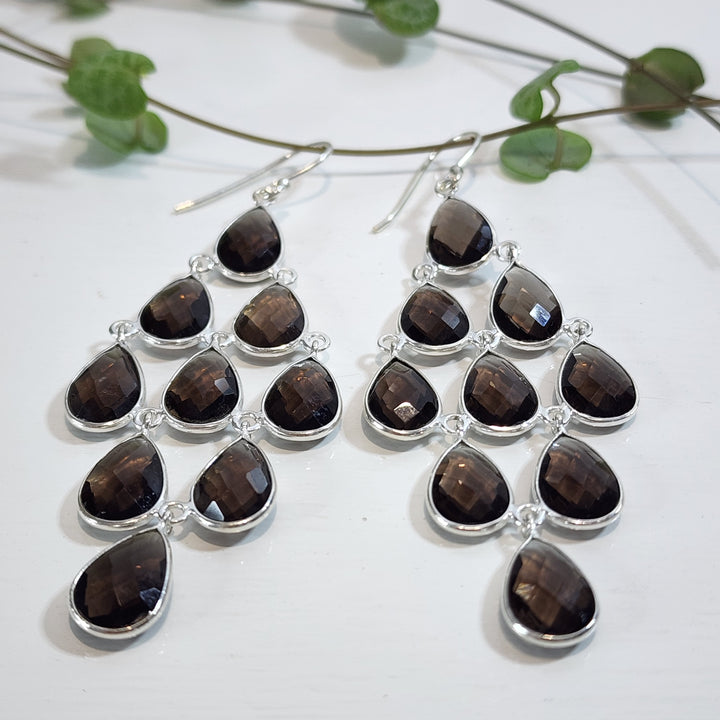 Smoky Quartz - Earrings - Mel'z Place