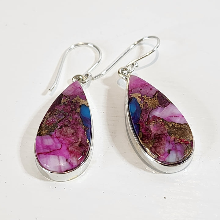 Pink Oyster Turquoise - Earring
