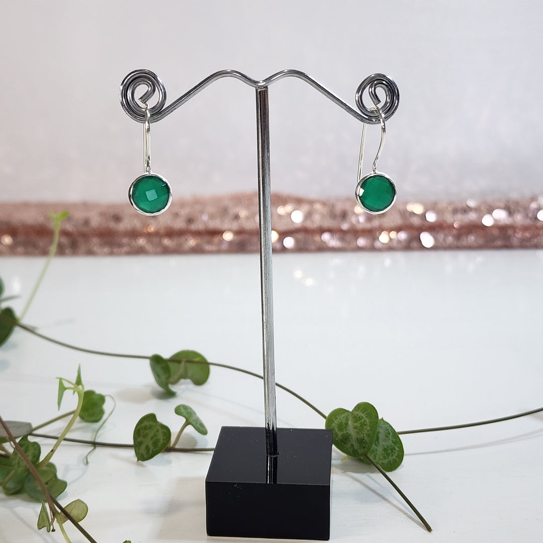 Green Onyx - Earrings