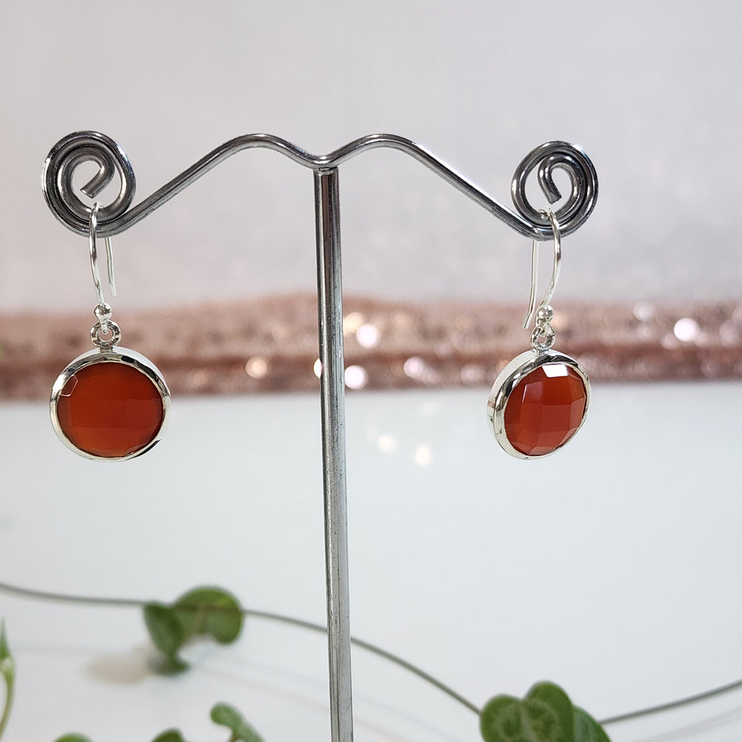 Red Onyx - Earrings