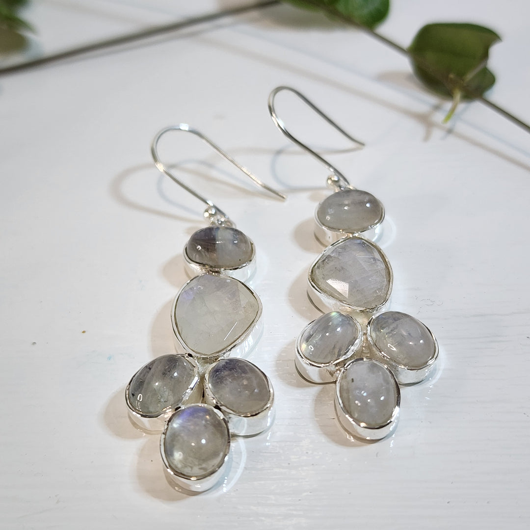 Rainbow Moonstone - Earrings