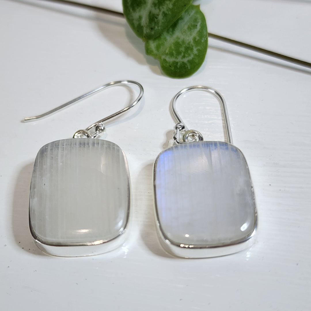 Rainbow Moonstone - Earrings