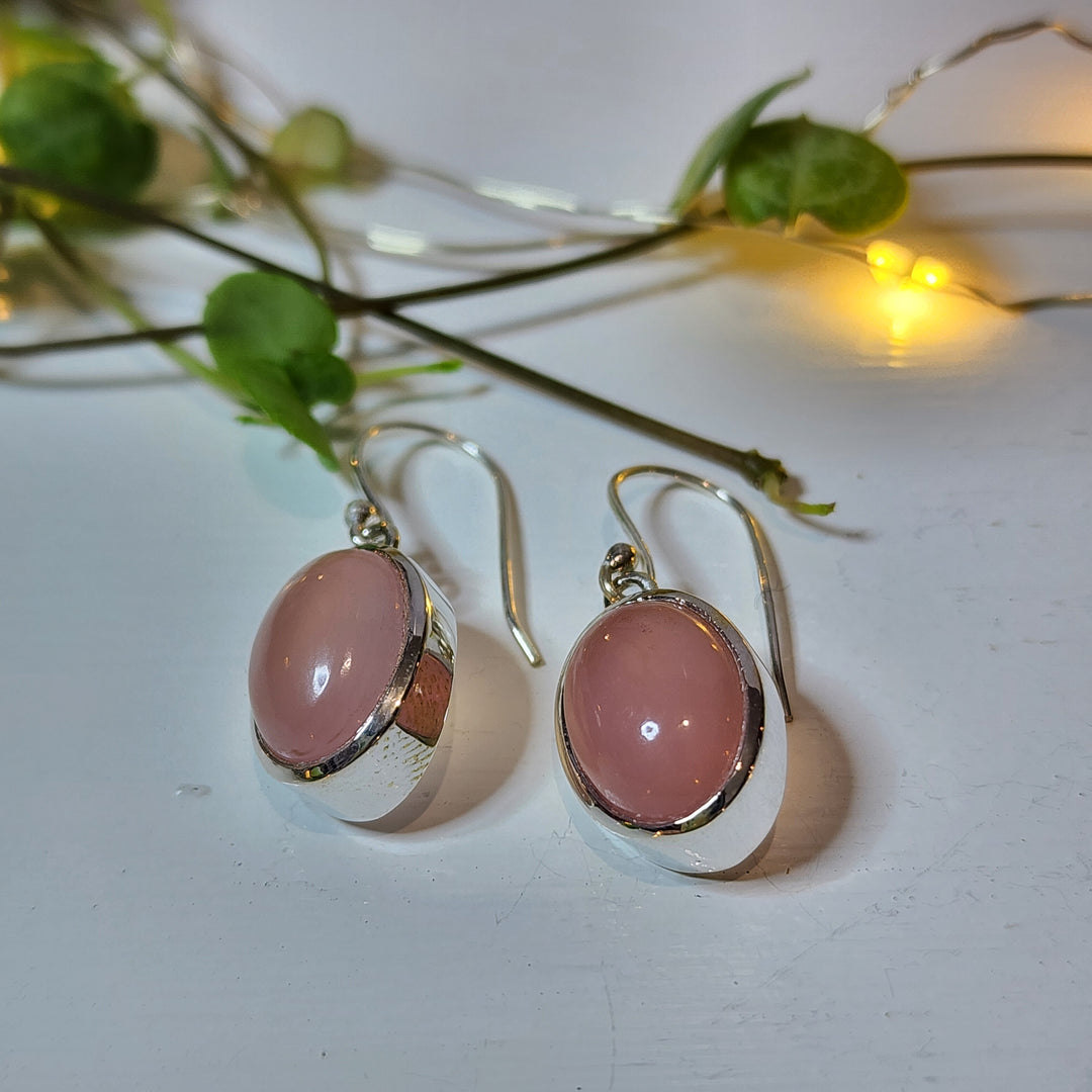 Chalcedony Pink -  Earrings