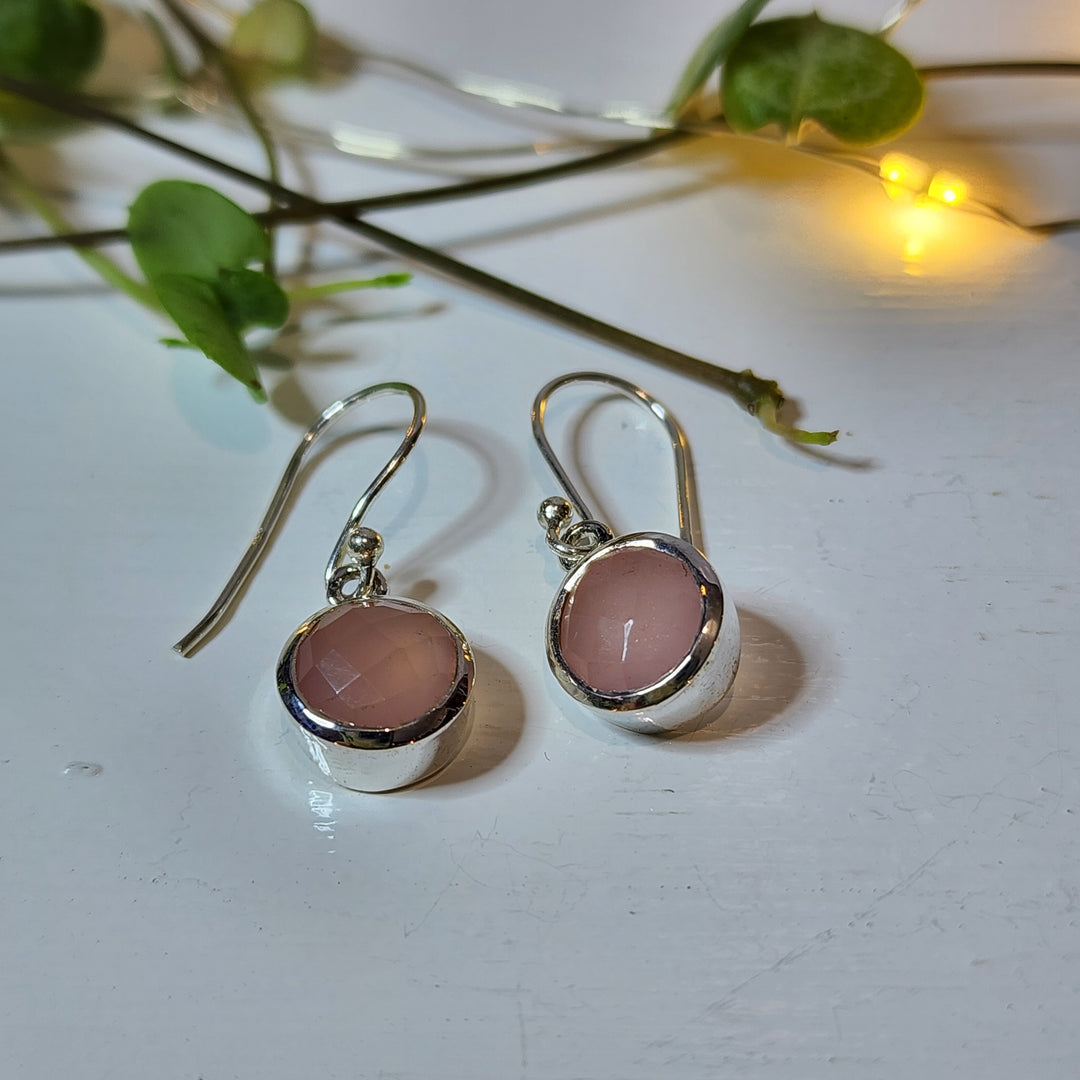 Chalcedony Pink - Earrings