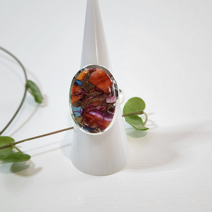 Pink Oyster Turquoise - Ring