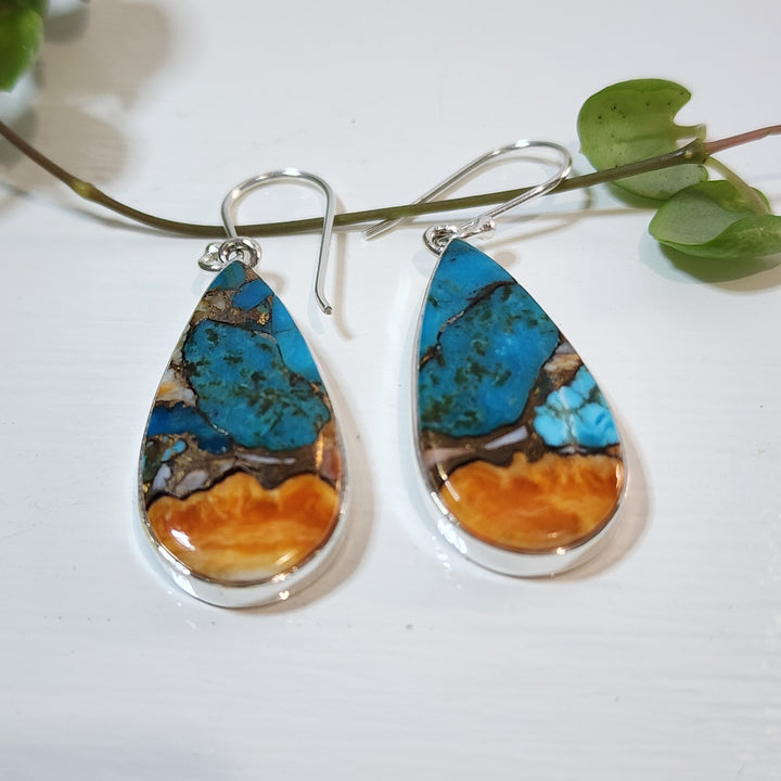 Spiny Oyster Turquoise - Earrings