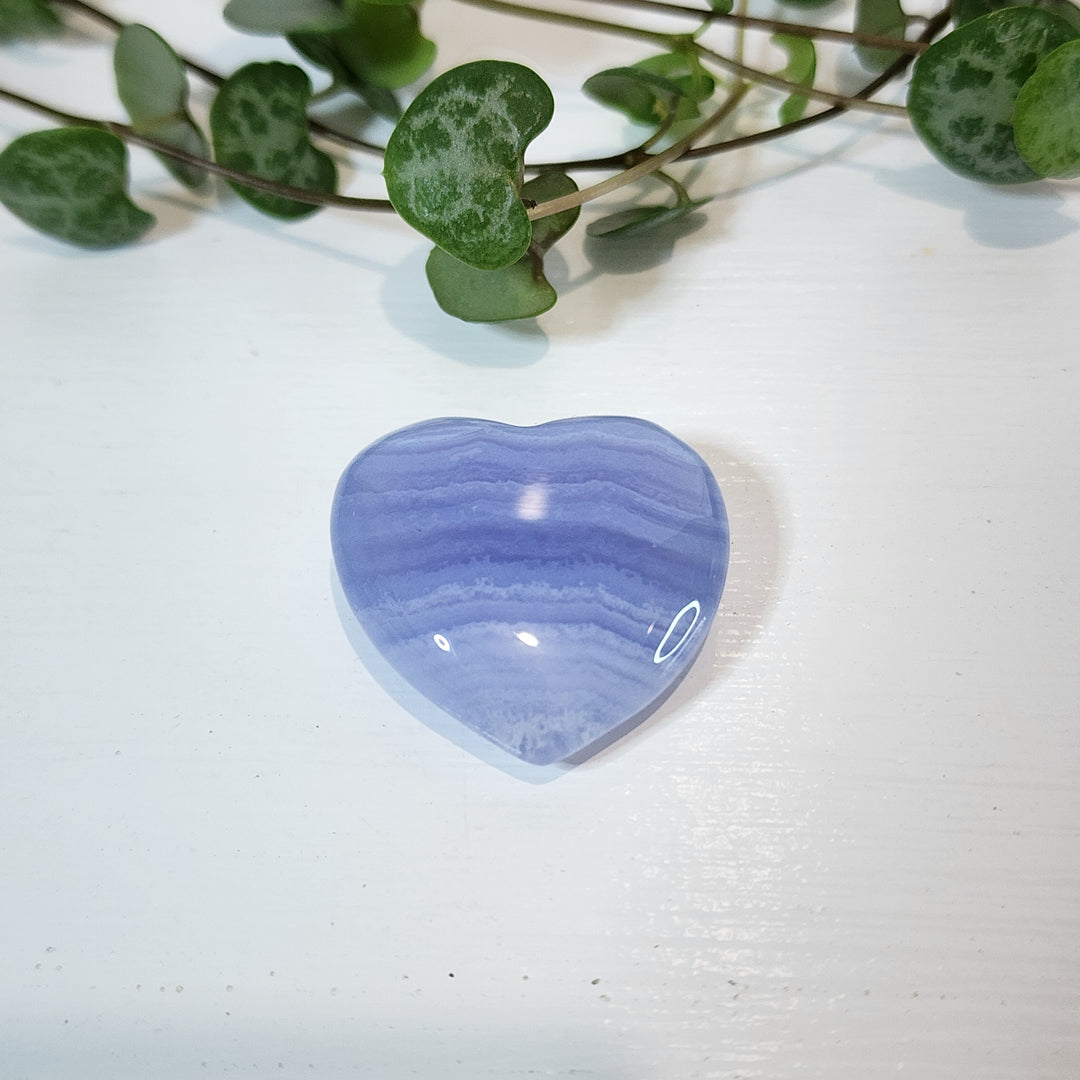 Blue Lace Agate - Heart