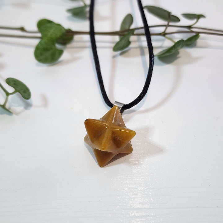 Yellow Jade - Merkabah Pendant