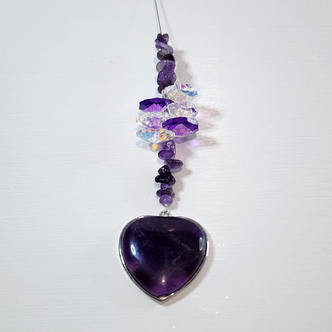 Sun Catchers - Amethyst Heart