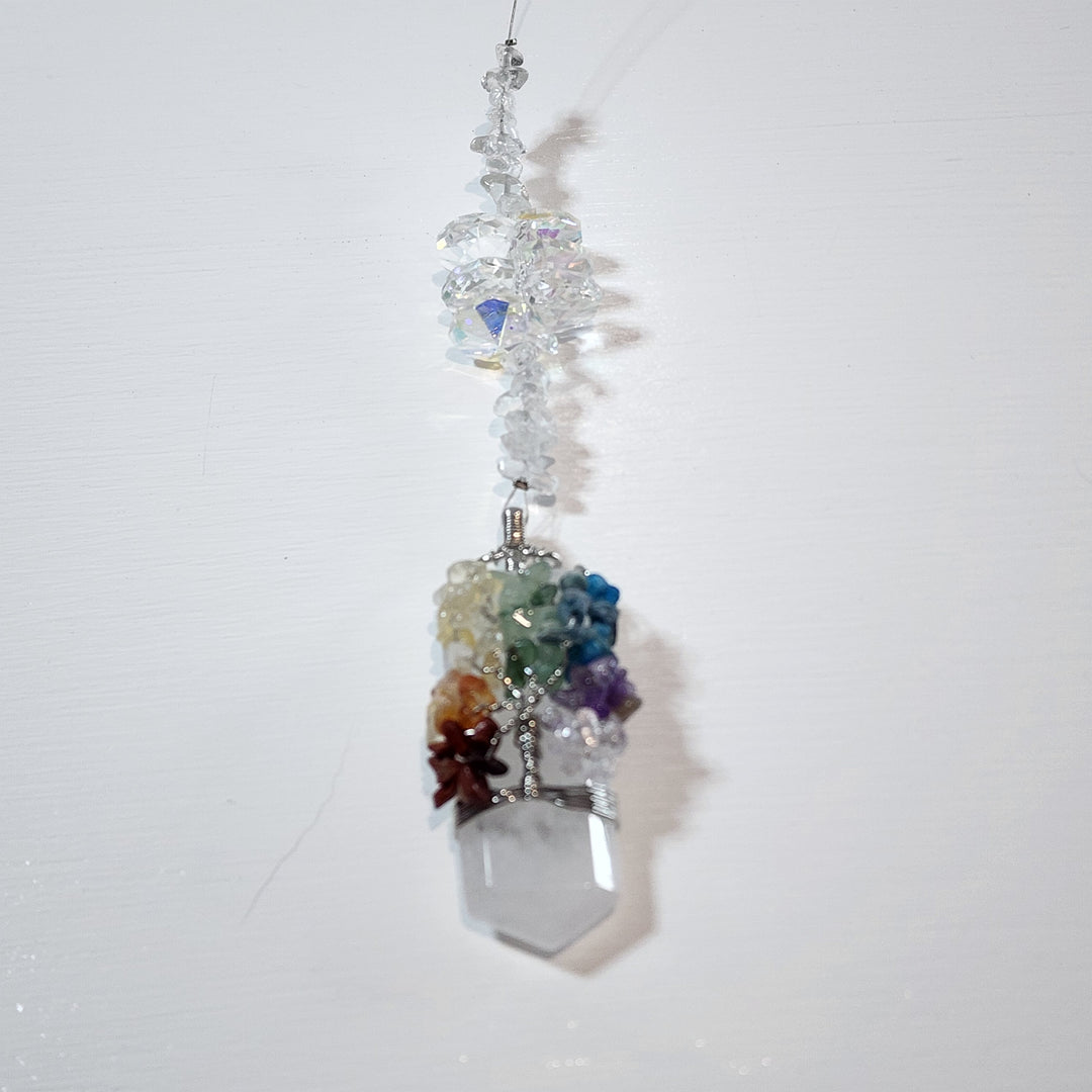 Sun Catchers - Quartz Tree of Life Point