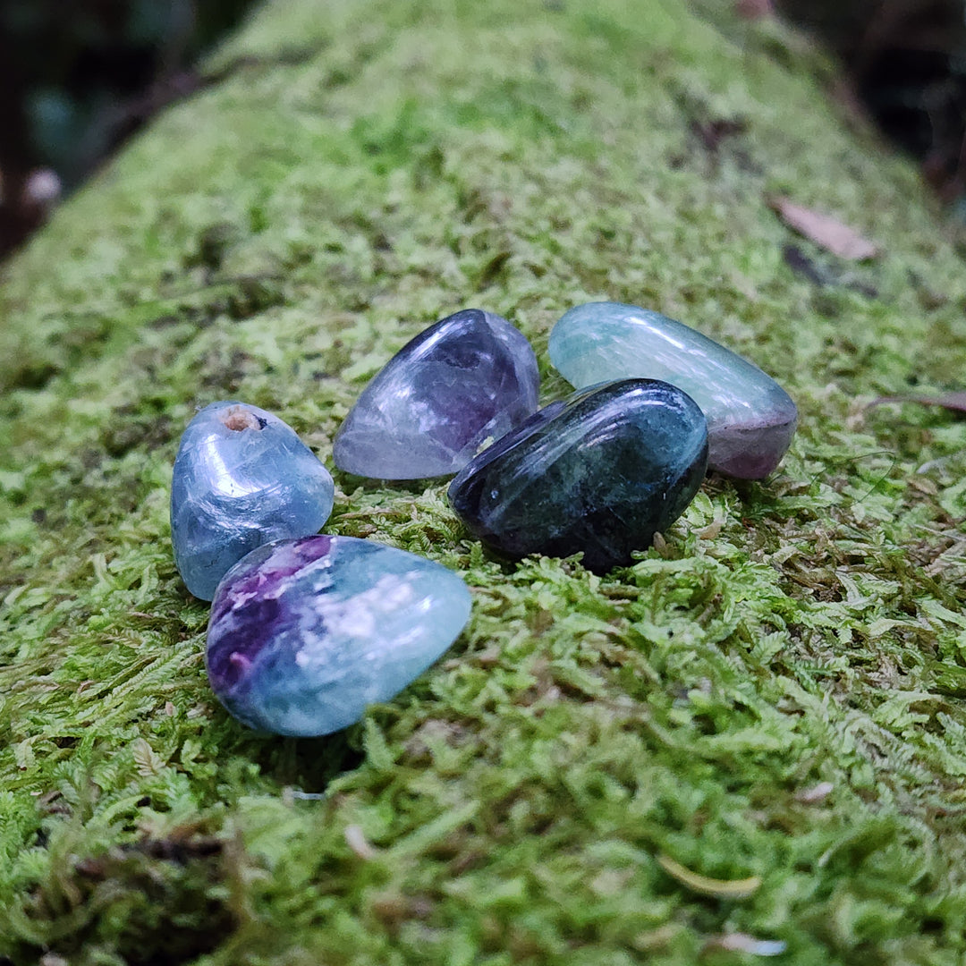 Rainbow Fluorite - Tumbled