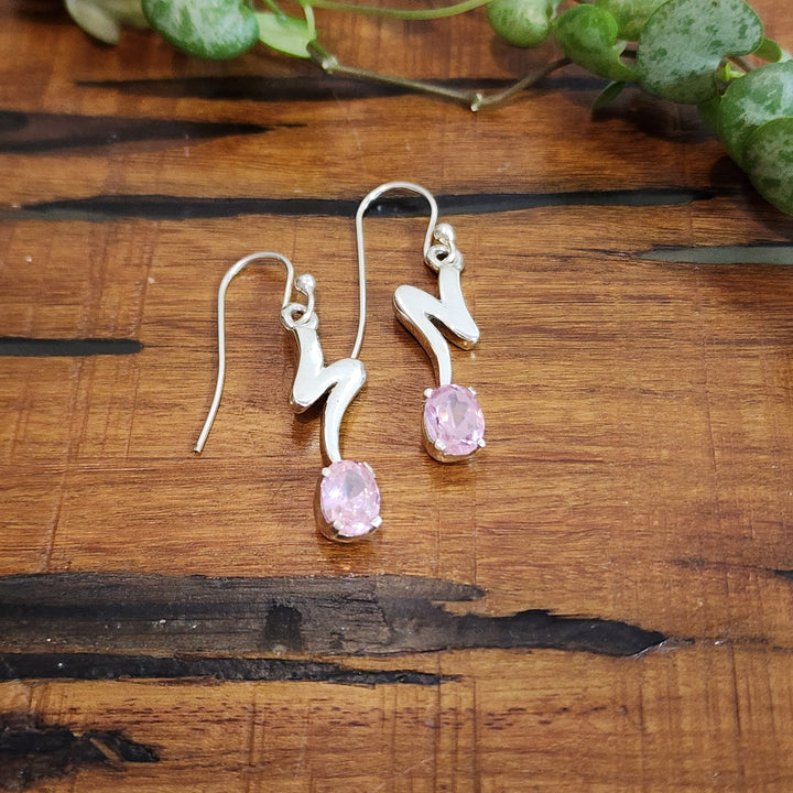 Pink Topaz - Earrings