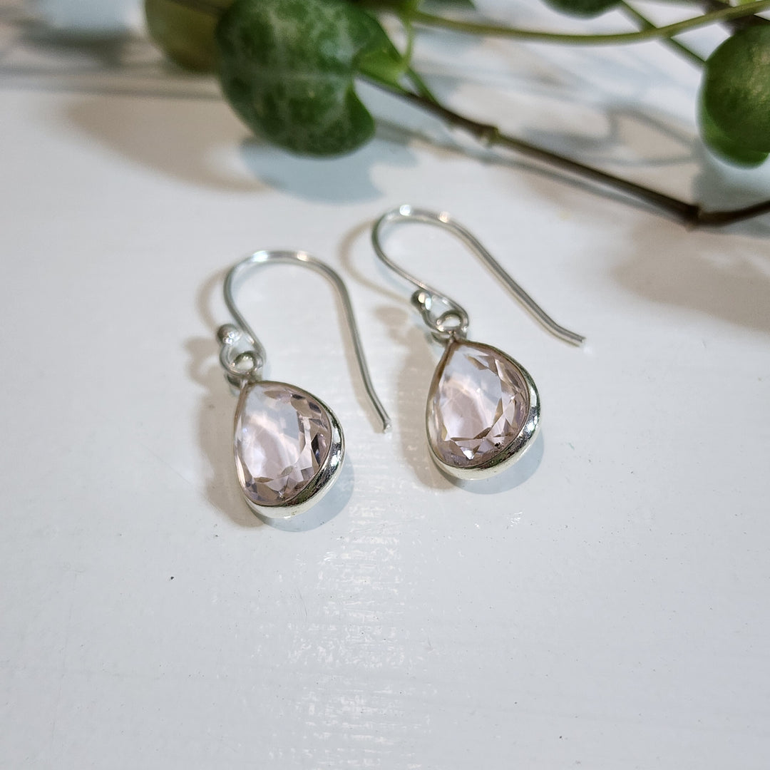 Pink Topaz - Earrings