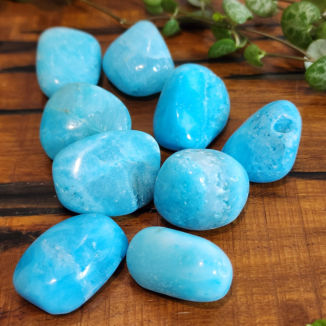 Blue Aragonite - Tumbled Medium