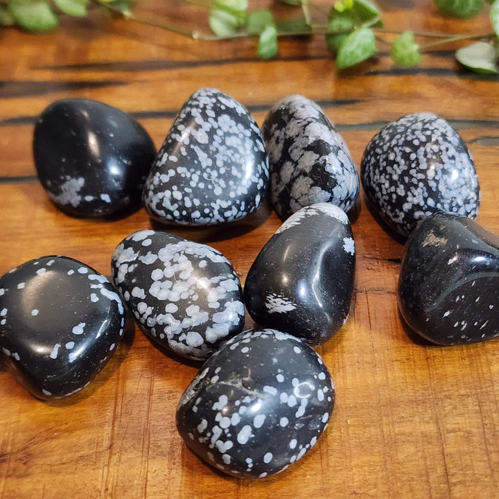 Snowflake Obsidian - Tumbled