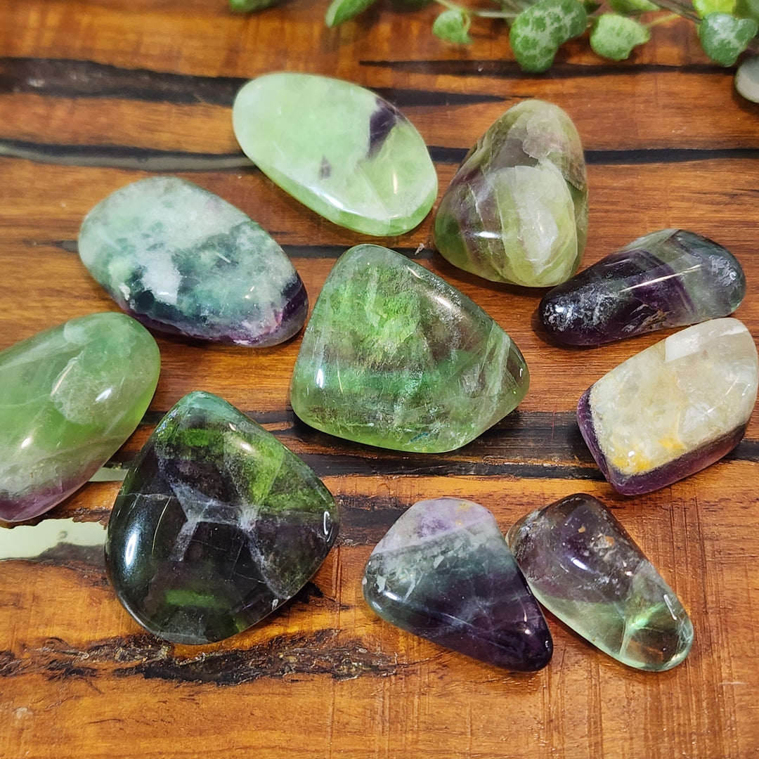 Rainbow Fluorite - Tumbled