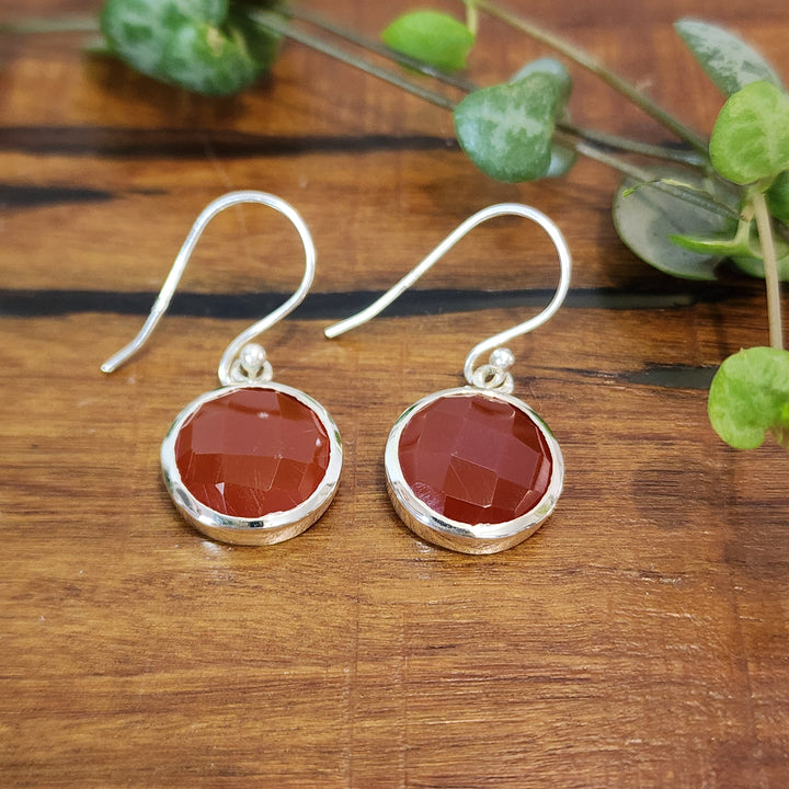 Red Onyx - Earrings