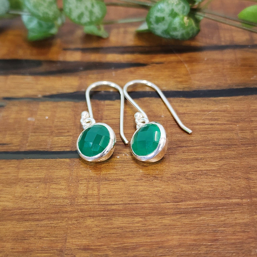 Green Onyx - Earrings