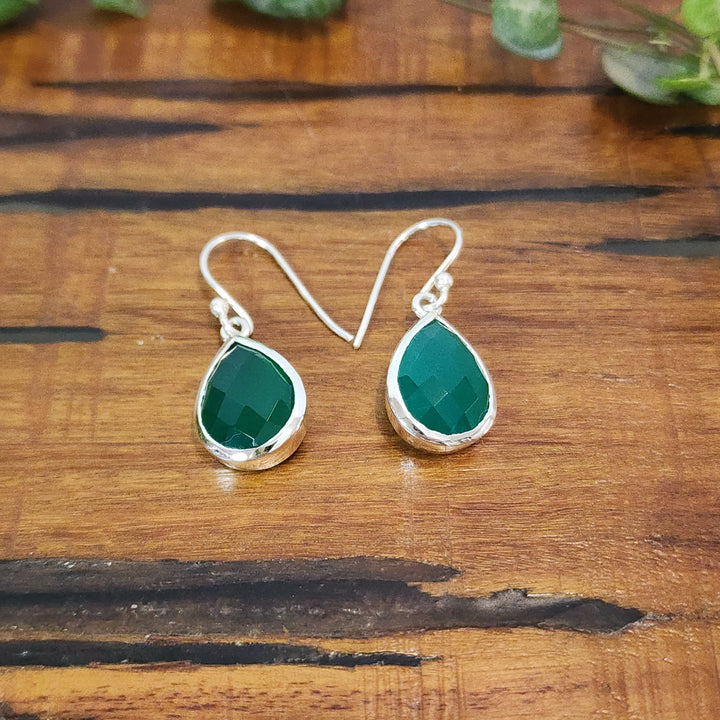 Green Onyx - Earrings