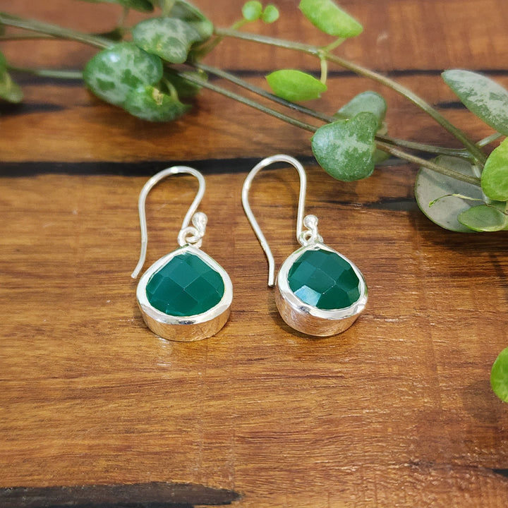 Green Onyx - Earrings