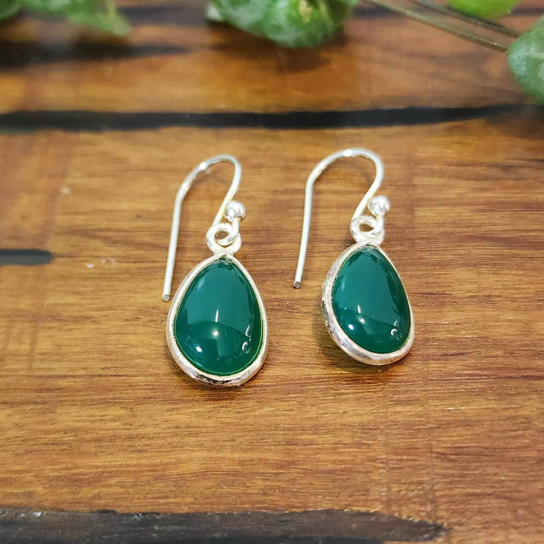 Green Onyx - Earrings