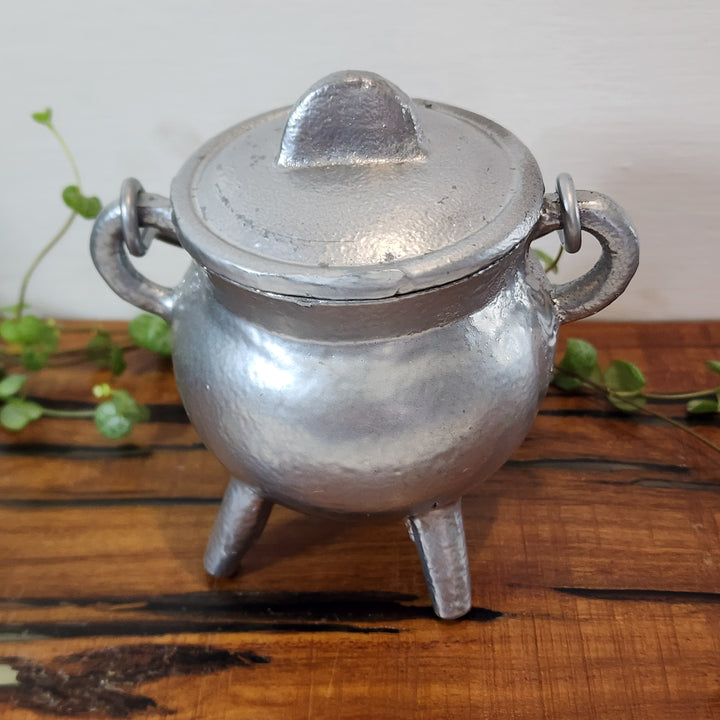 Cast Iron Cauldron - Silver