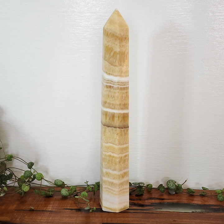 Orange Calcite - Tower