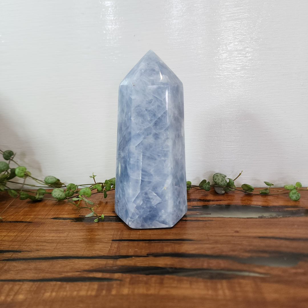 Blue Calcite - Tower