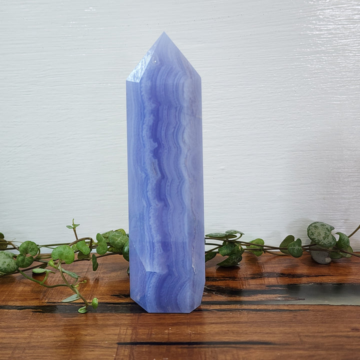 Blue Lace Agate Tower