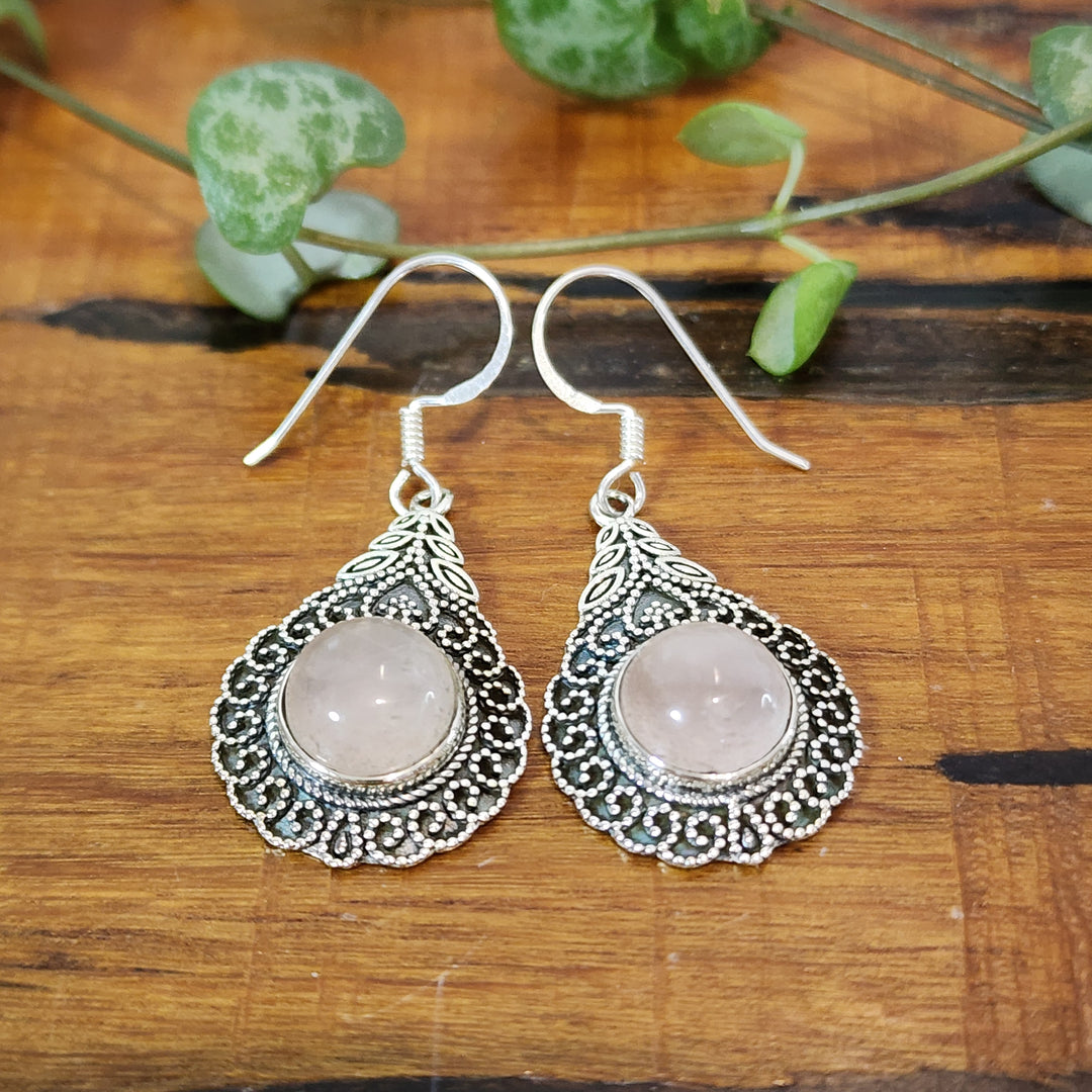 Rose Quartz - Earrings