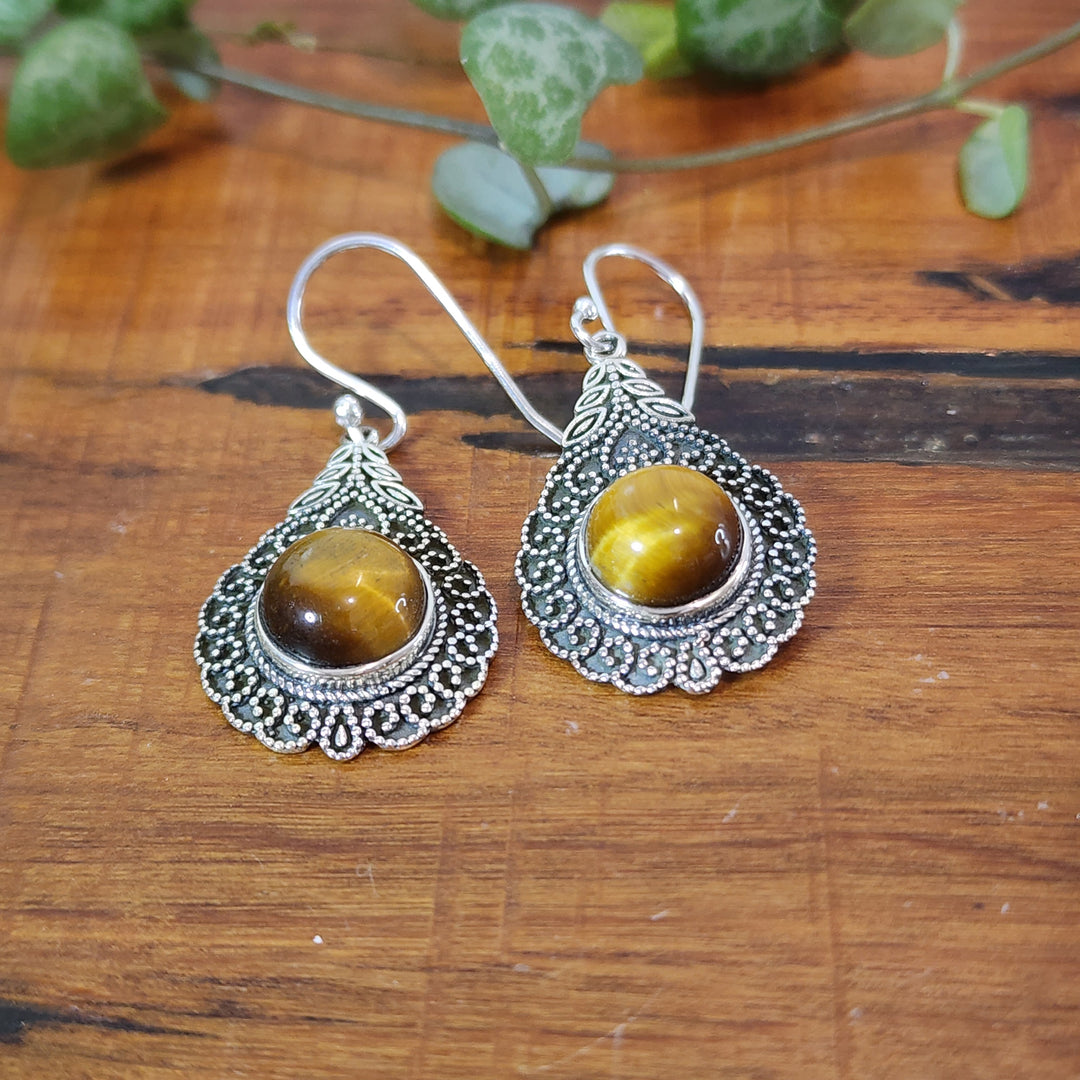 Tigers Eye - Earrings