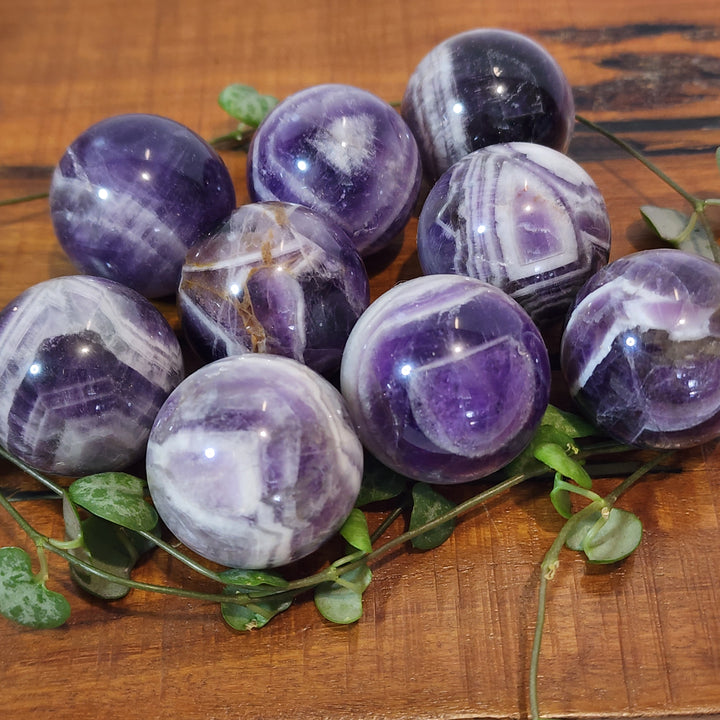 Chevron Amethyst - Spheres