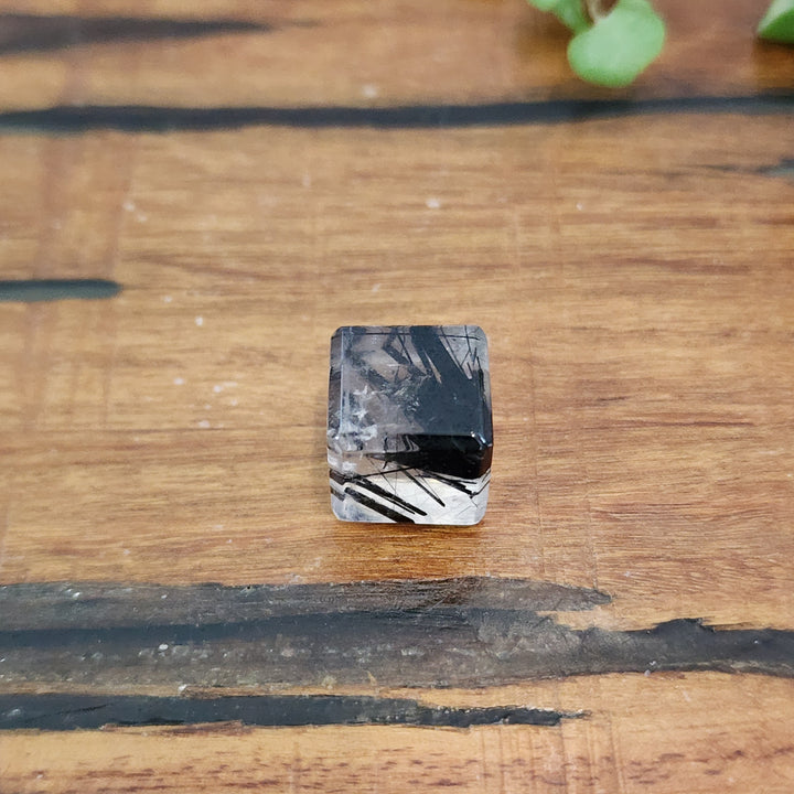 Black Tourmaline in Quartz - Cube