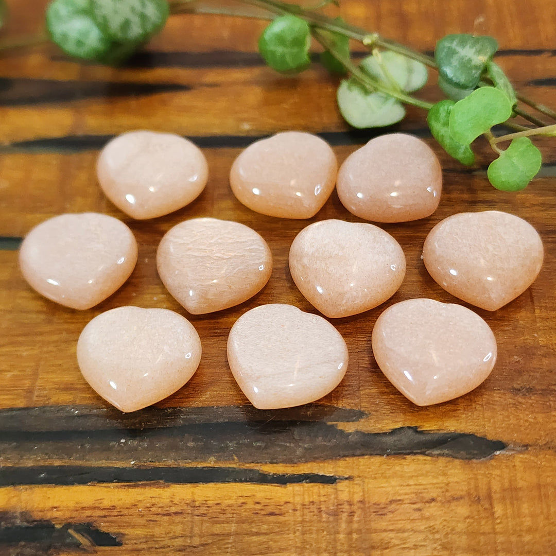 Peach Moonstone - Heart
