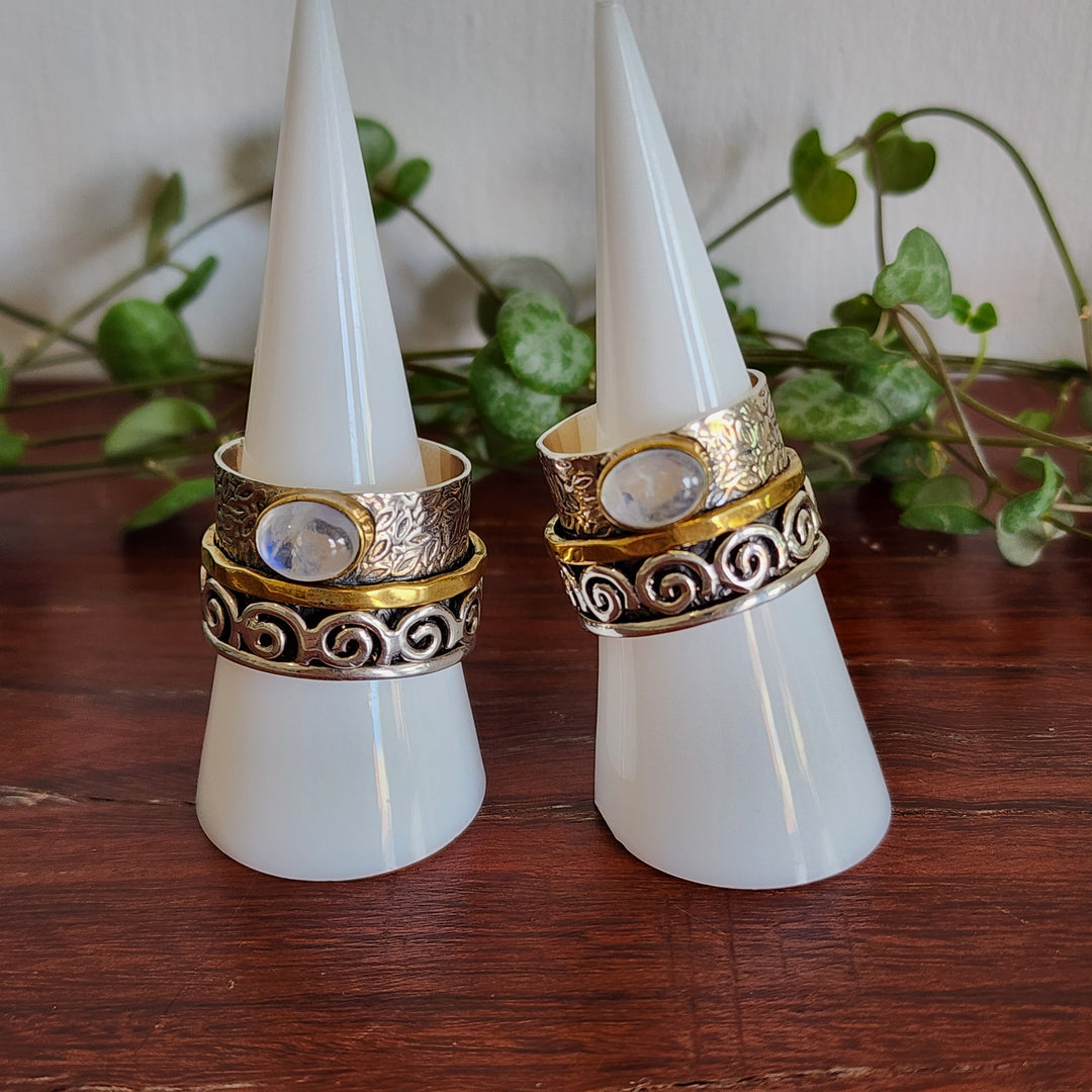 Rainbow Moonstone - Ring
