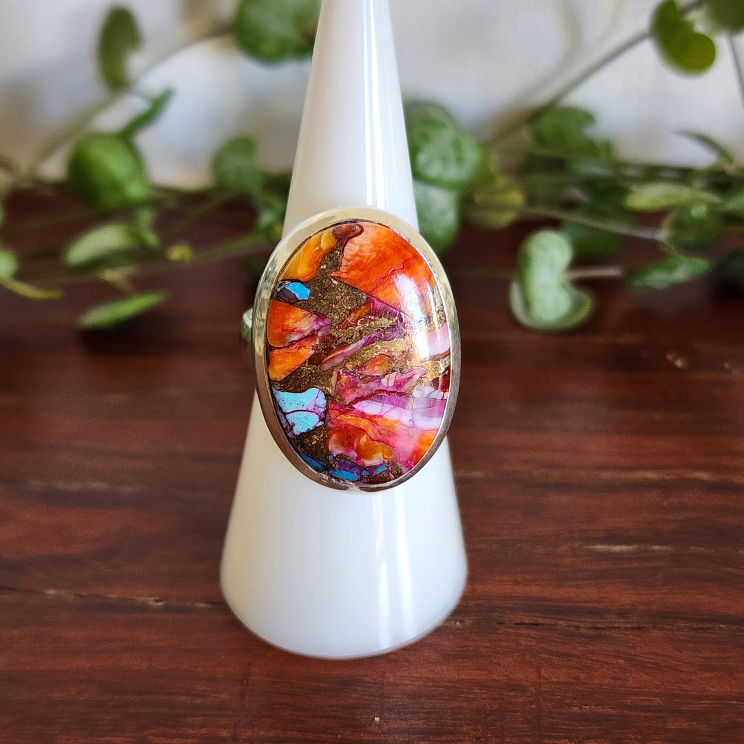 Pink Oyster Turquoise - Ring