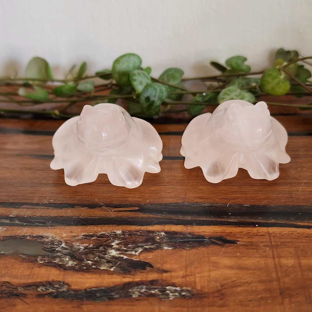 Rose Quartz - Frog