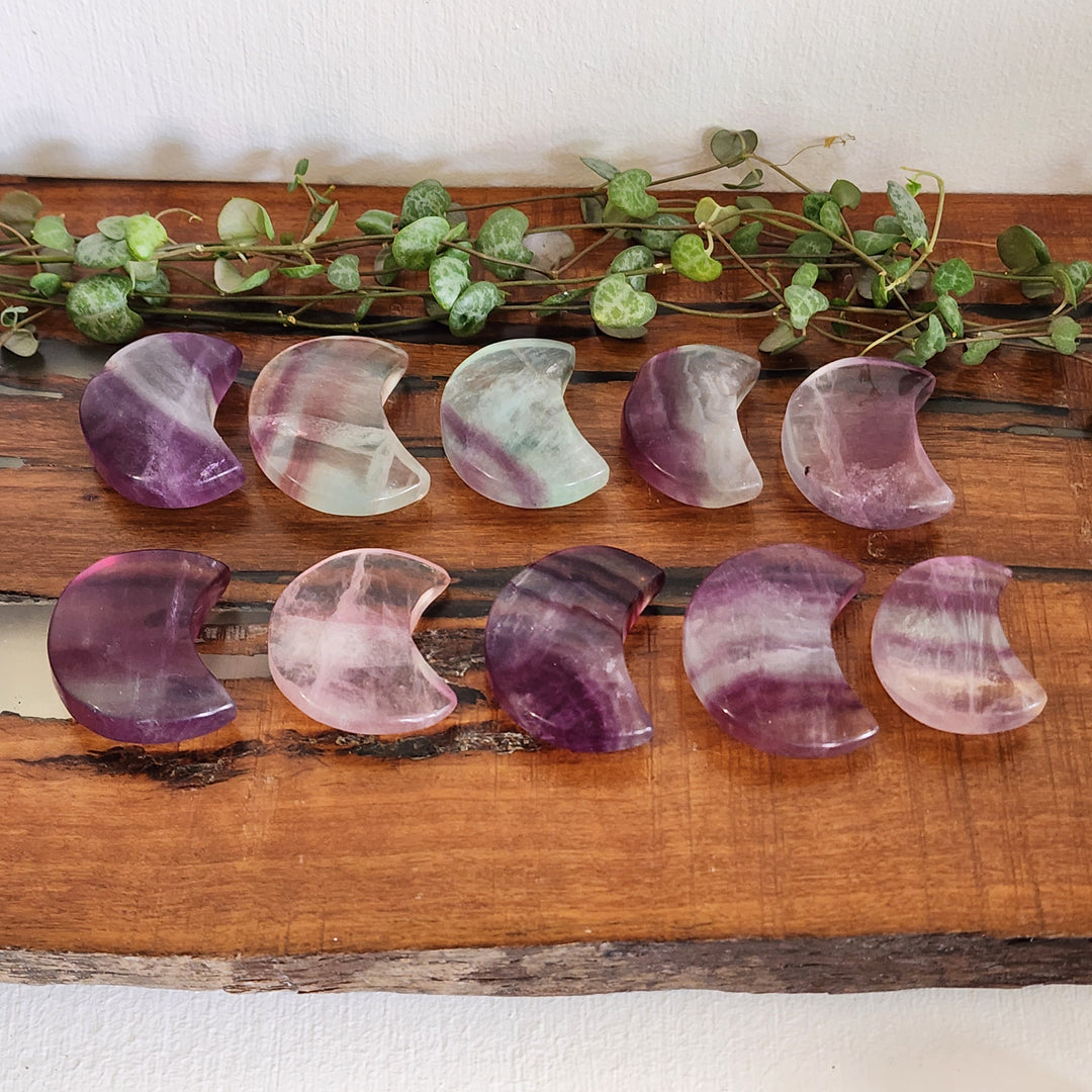 Rainbow Fluorite - Moons
